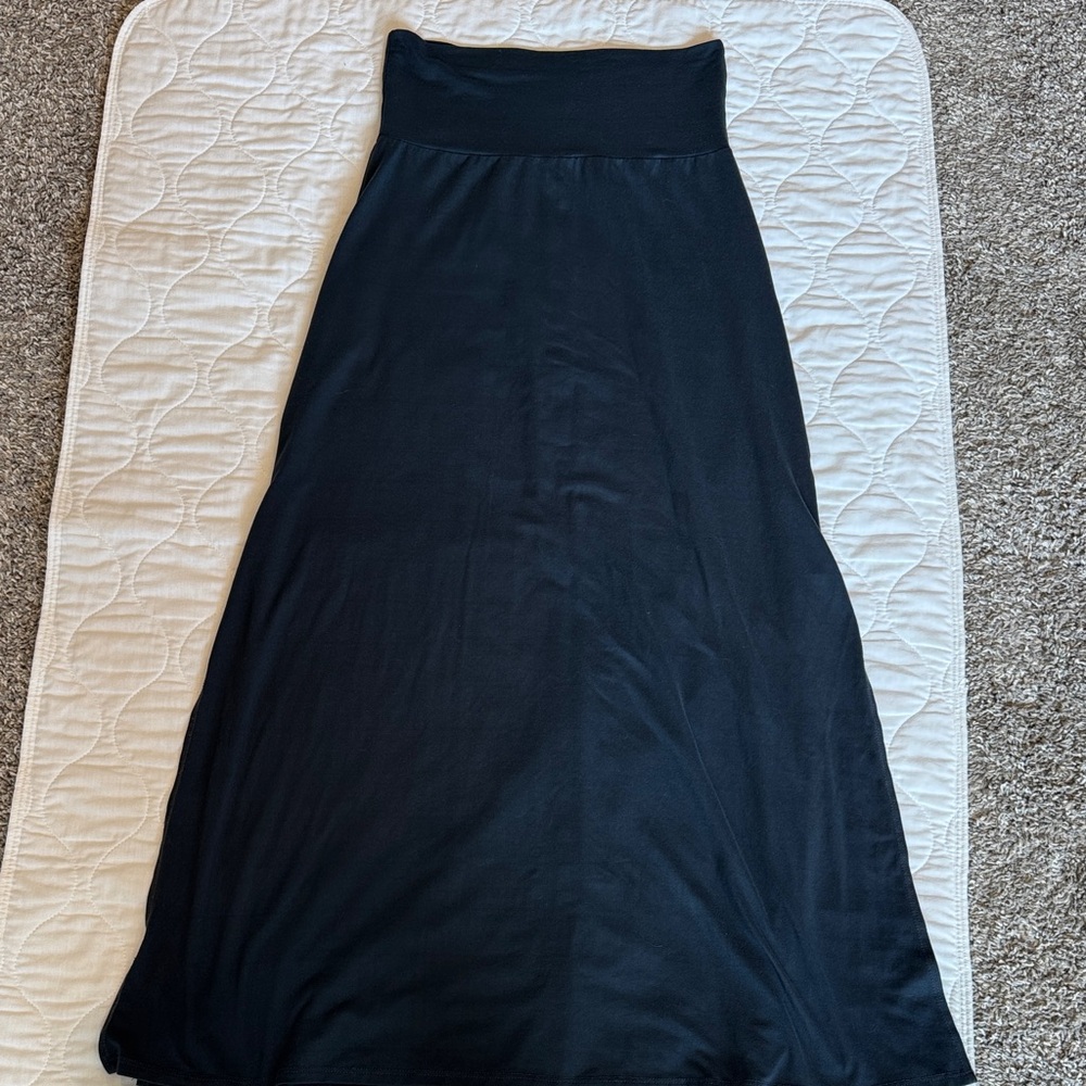 Navy Maxi Skirt